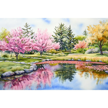 Spring Trees canvas